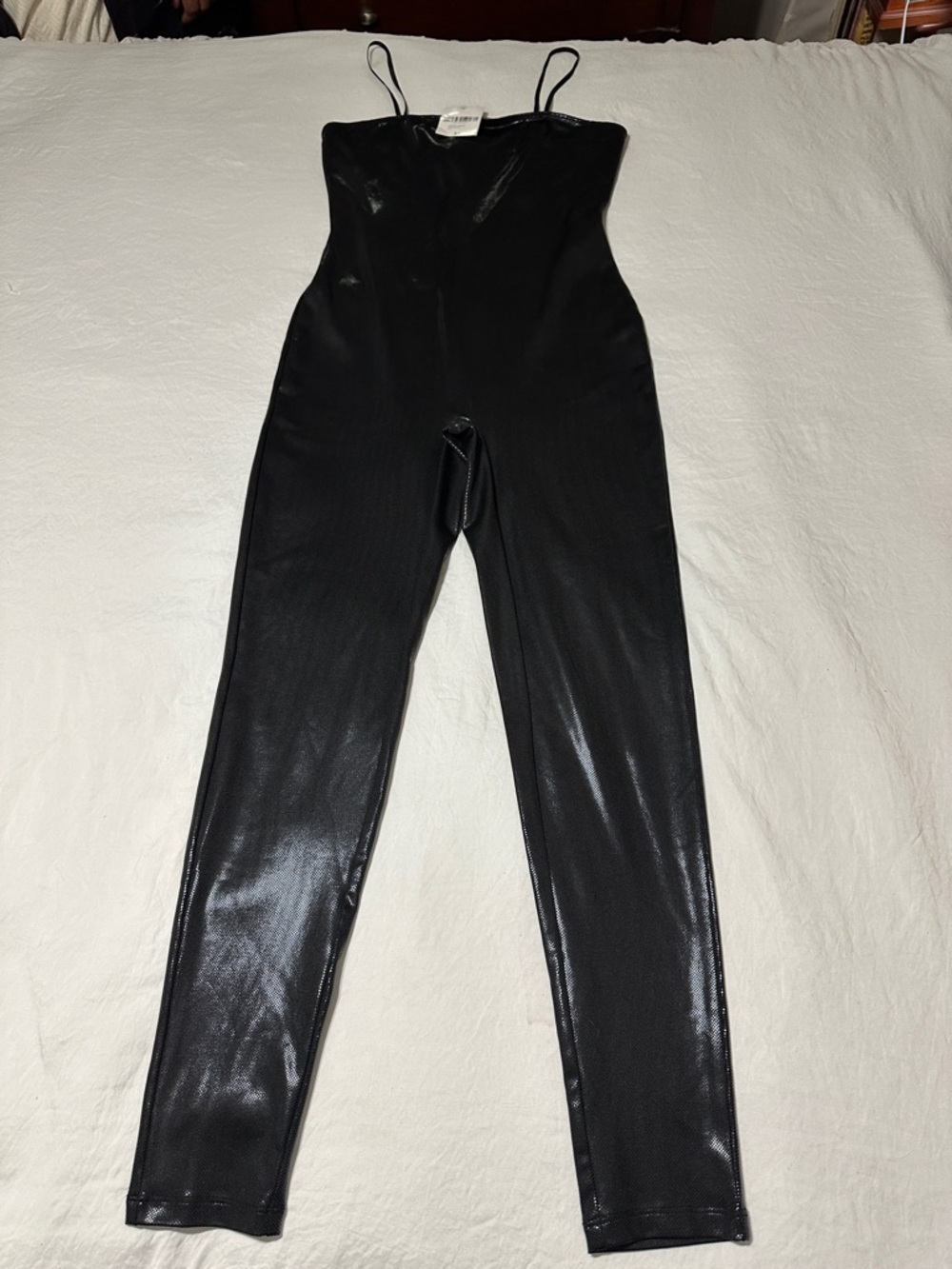 Forever 21 Black Spaghetti Strap Jumpsuit